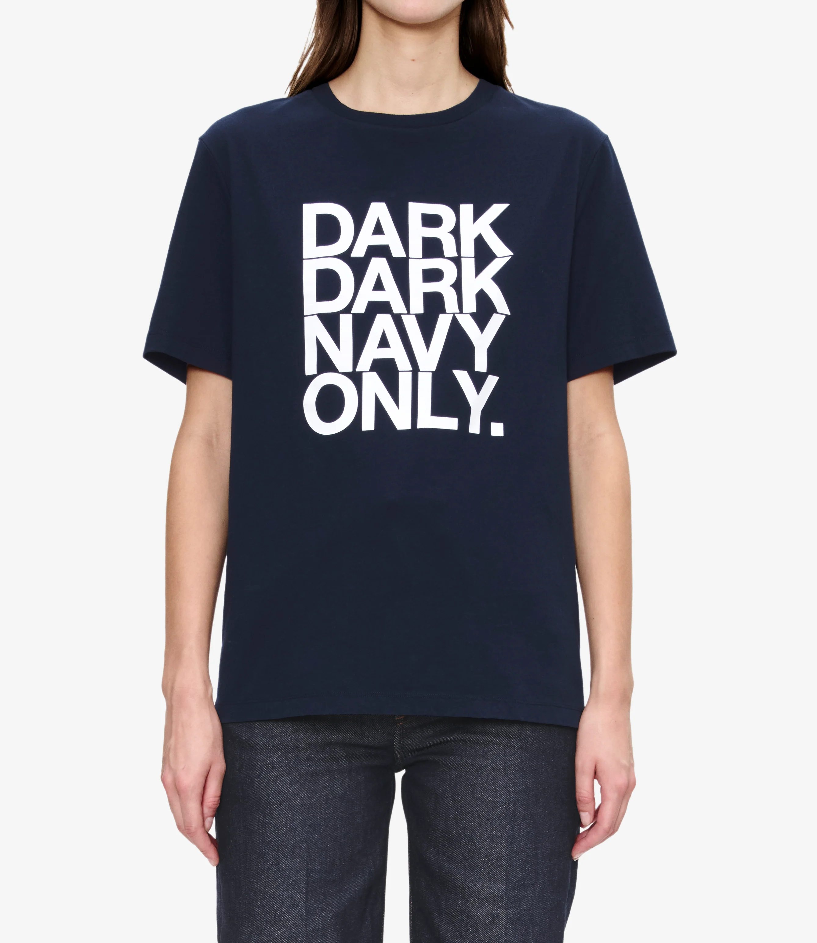 Dark dark navy only T-shirt (W) - Image 4