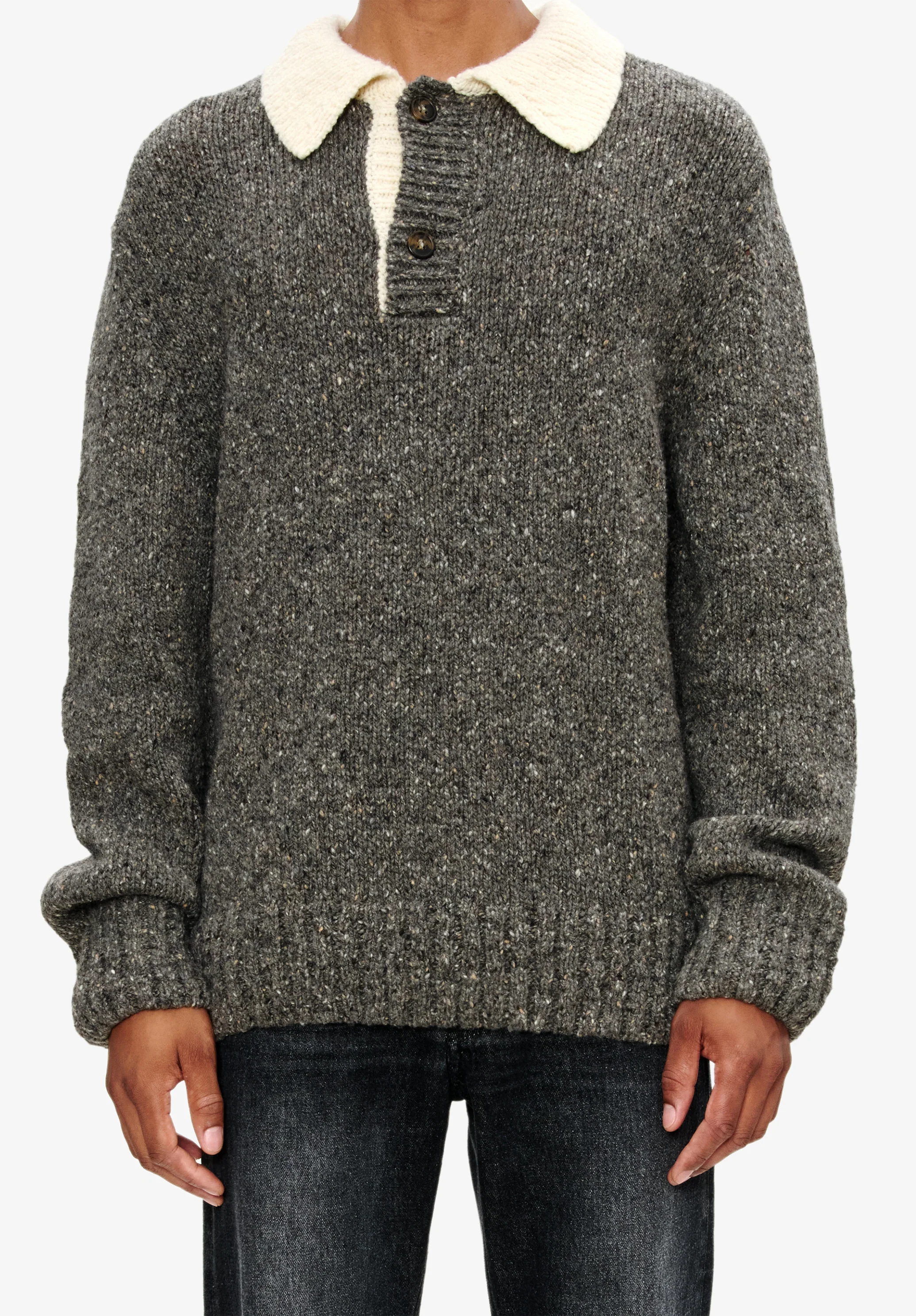 Sweater polo collar - Image 3
