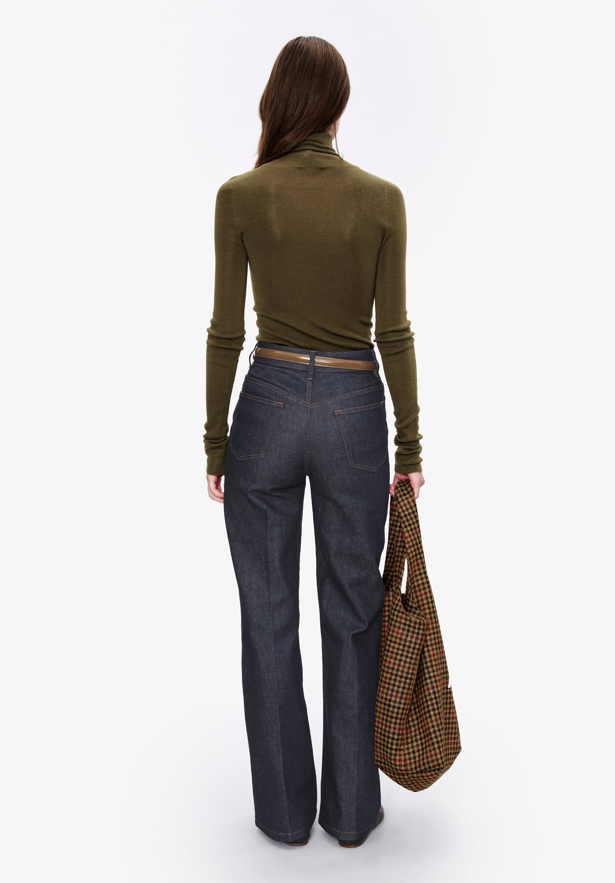 Narrow-rib polo neck sweater - Image 3
