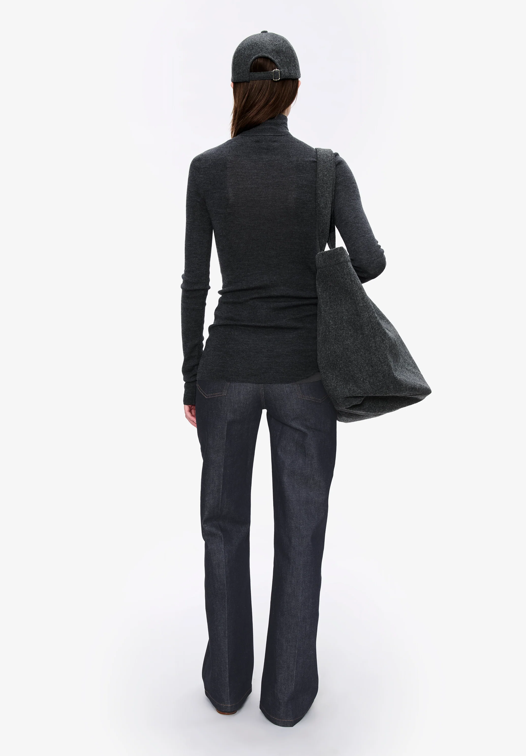 Narrow-rib polo neck sweater - Image 3