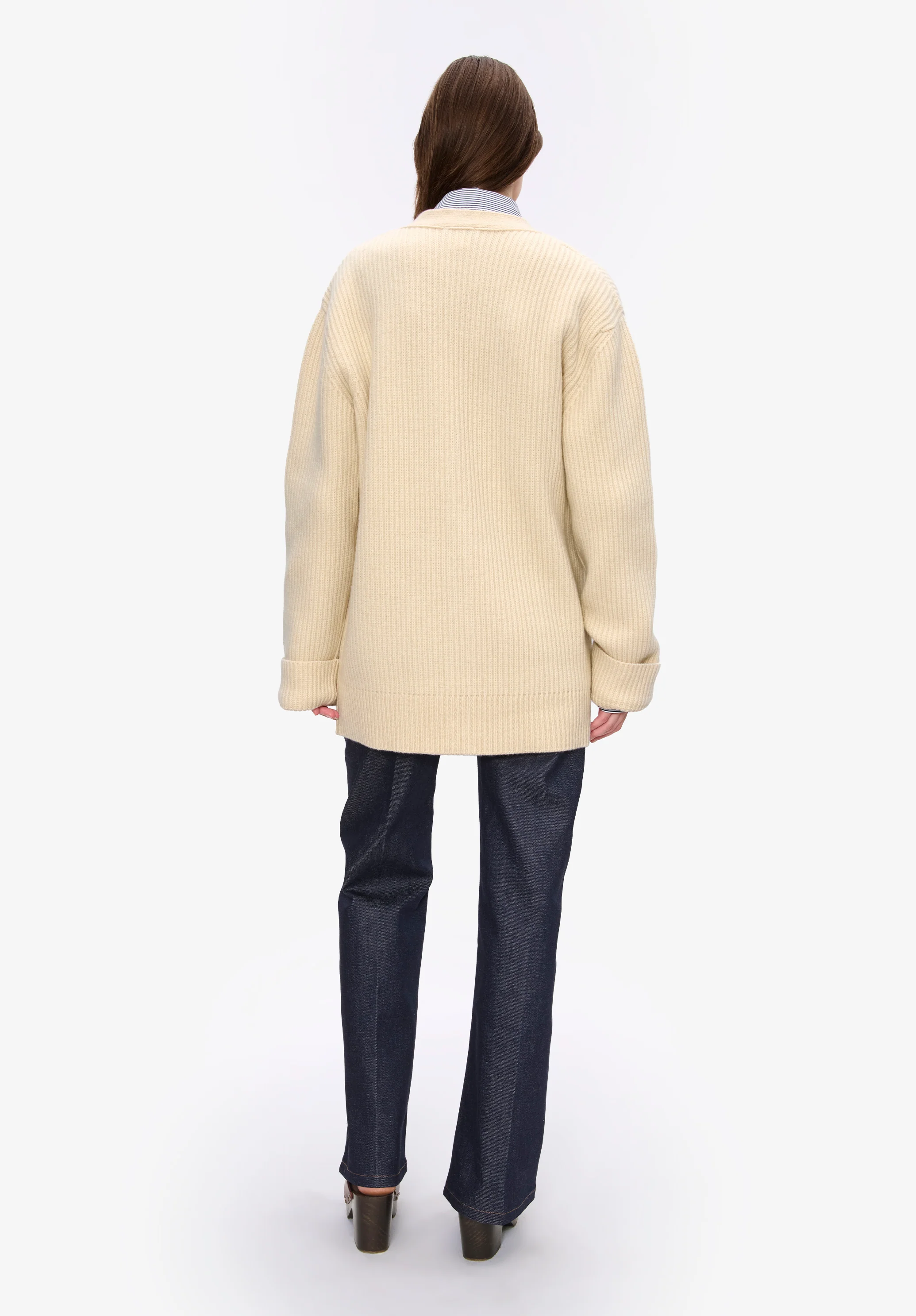 Wool-cashmere cardigan (W) - Image 3
